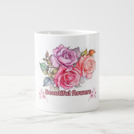 Elegante Rose Bloom Tasse Design