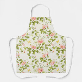 Elegante Rose Blüh Schürze