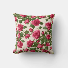 "Elegante Rose Blume Design Throw Kissen - Eine To