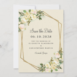 Elegante Rose Blumenchic Save The Date