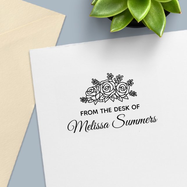 Elegante Rose Bouquet Blume vom Schreibtisch Permastempel (Von Creator hochgeladen)