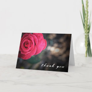 Elegante Rose Dankeschön Card Dankeskarte