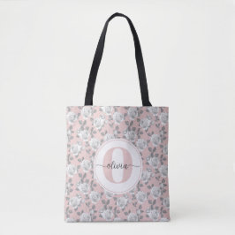Elegante Rose Garden Monogram Pink