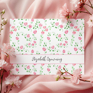 Elegante Rose Girly Personal Stationery