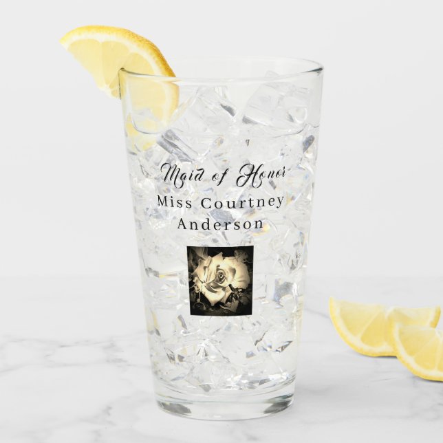 Elegante Rose Glascup Glas (Vorderseite Ice)