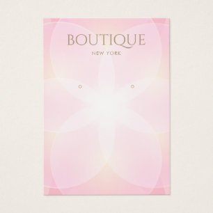 Elegante Rose Glow Earring Display Card