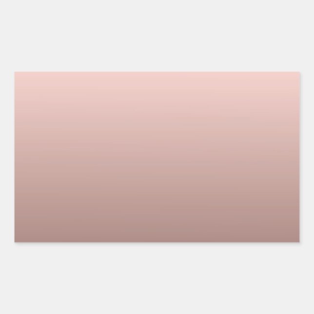 Elegante Rose Gold Blank Template hinzufügen Rechteckiger Aufkleber (Vorderseite)