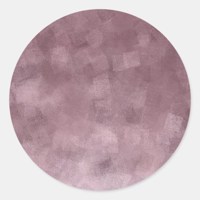 Elegante Rose Gold Blank Template hinzufügen Runder Aufkleber (Vorderseite)