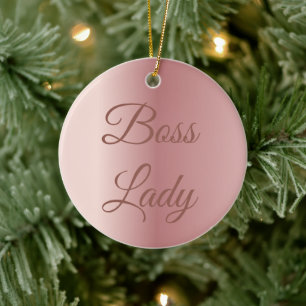 Elegante Rose Gold Boss Lady Geschenk für Frauen Keramik Ornament