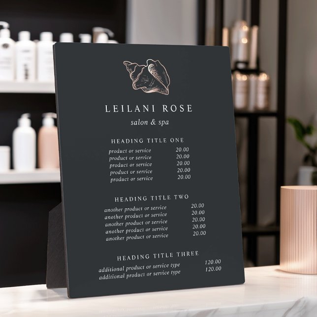 Elegante Rose Gold Conch Muschel Preise/Dienstleis Fotoplatte (Von Creator hochgeladen)