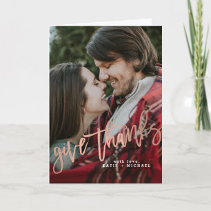 Elegante Rose Gold Danke