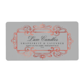 Elegante Rose Gold Foil Luxuriöses Gray Produkt