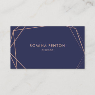 Elegante Rose Gold Foil Rahmen Moderne Berufliche Visitenkarte