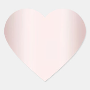 Elegante Rose Gold Fügen Sie Ihren Text Blanko Vor Herz-Aufkleber