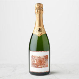 Elegante Rose Gold Glitzer Food & Beverage Label
