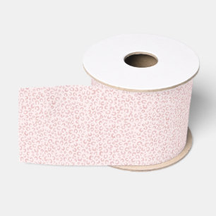 Elegante Rose Gold Glitzer Leopard Tierwerbung Ripsband