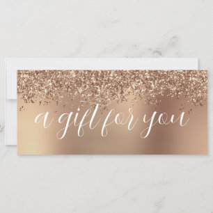 Elegante Rose Gold Glitzer Make-up & haar