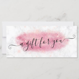 Elegante Rose Gold Glitzer Marmor Makeup Künstler