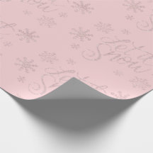 Elegante Rose Gold Glitzer Schnee und Schneeflocke