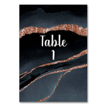 Elegante Rose Gold Glitzer und Gray Agate