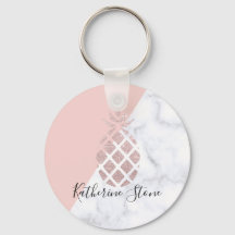 Elegante Rose Gold Glitzer Weißer Marmor Rosa