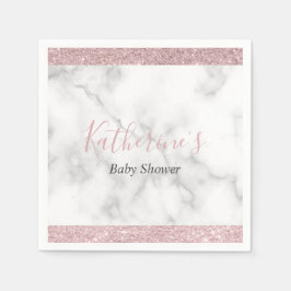 Elegante Rose Gold Glitzer Whirlpool Kinderdusche Serviette