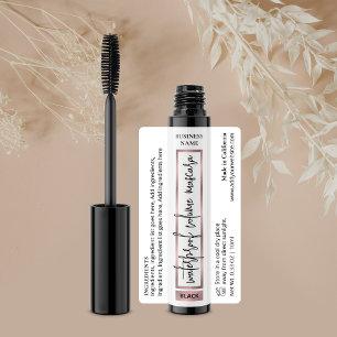 Elegante Rose Gold Lash Serum Kosmetische Tube Mas Etiketten