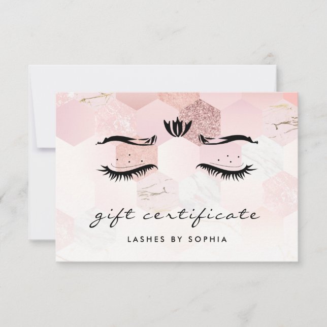 Elegante Rose Gold Lashes (Vorderseite)