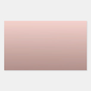 Elegante Rose Gold Leere Vorlage Fügen Sie Ihren T Rechteckiger Aufkleber