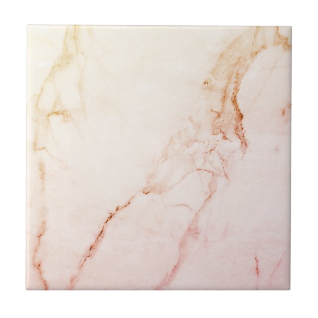 Elegante Rose Gold Marble Tile anpassen Fliese (Vorderseite)