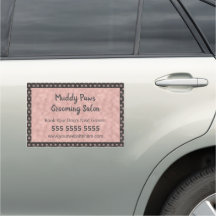 Elegante Rose Gold Paw Prints Pet Business Promo