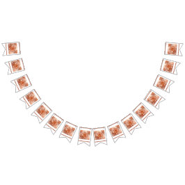 Elegante Rose Gold Rose Glitzer Jagdbanner Wimpelkette
