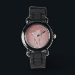 Elegante Rose Gold Sparkle Glitzer Tropfen Monogra Armbanduhr<br><div class="desc">Girly Rose Gold Sparkle Glitzer Tropfen Monogram Watch mit Mode Imitate rot Rosa/Rose Gold Glitzer Tropfen auf einem schicken Hintergrund mit Ihrem eigenen Monogramm und Namen. Bitte kontaktieren Sie uns unter cedarandstring@gmail.com ,  wenn Sie Hilfe beim Design oder den passenden Produkten benötigen.</div>