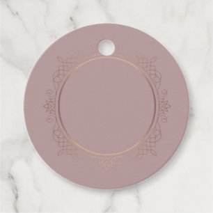 Elegante Rose Gold Trendy Blank Template Geschenkanhänger