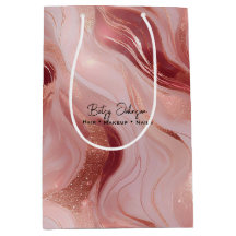 Elegante Rose Gold und Glitzer marmoriert