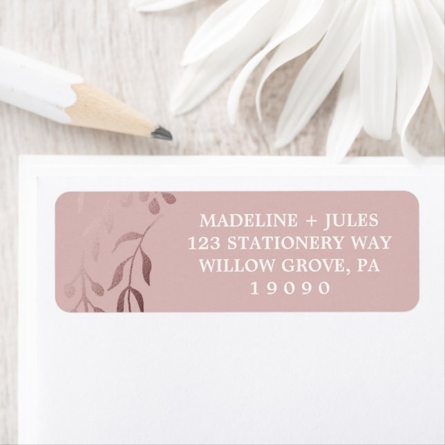 Elegante Rose Gold und Rosa | Blendrahm (Insitu)