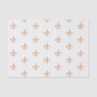 Elegante Rose-Gold Vintage Heraldische Lilie  Seidenpapier