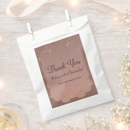 Elegante Rose Gold Wedding Gast Vielen Dank Geschenktütchen