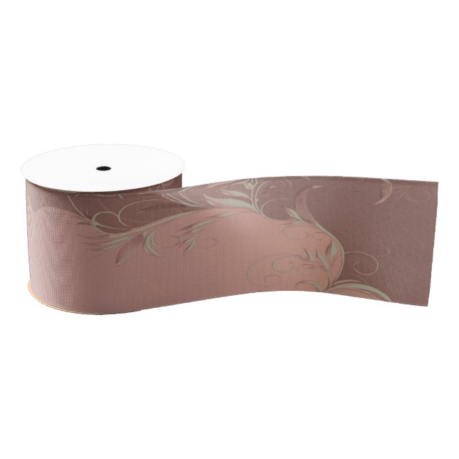 Elegante Rose Gold Wedding Ripsband (Spule)