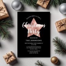 Elegante Rose Gold Weihnachten Party