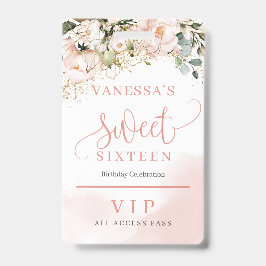 Elegante Rose Goldblütengold Eukalyptus-Gold sechz Ausweis