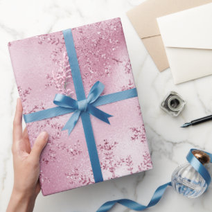 Elegante Rose Goldenes Weihnachtsfest Geschenkpapier