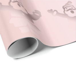 Elegante Rose Goldenes Weihnachtsgeschenk Geschenkpapier