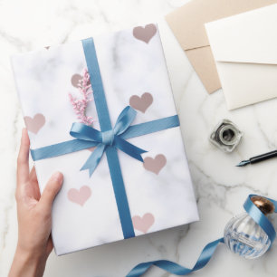 Elegante Rose Goldmedaille Geschenkpapier