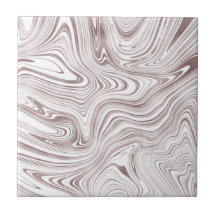 Elegante Rose Goldweißer Marmor