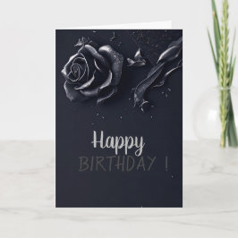 Elegante Rose Gothic Geburtstag Karte