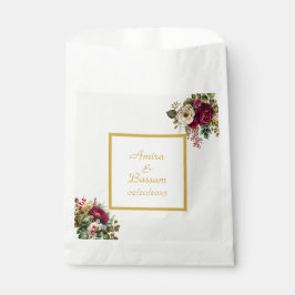 Elegante Rose Hochzeit Geschenktütchen