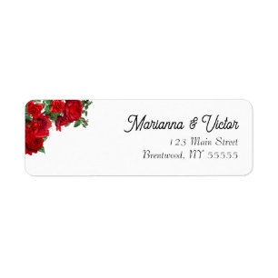 Elegante Rose Hochzeit von benutzerdefinierten Rüc
