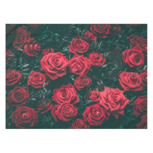 Elegante Rose im Blumenwerk  Tablettenfilm Tischdecke