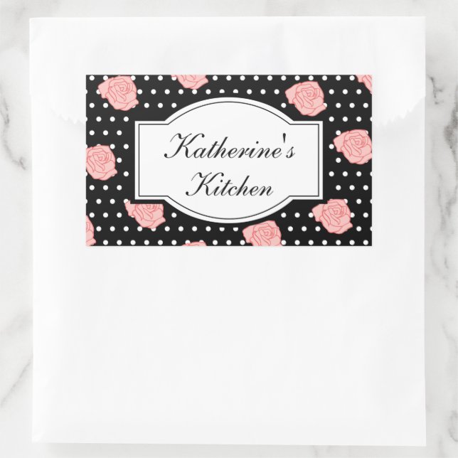 Elegante Rose Kitchen Stickers (Tasche)